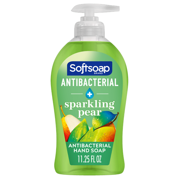Softsoap Antibacterial Liquid Hand Soap Pump, Gentle Clean, Sparkling