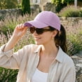 thumbnail image 6 of Waterproof Quick Dry Baseball Cap for Women with Laser Perforated Mesh, Adjustable Breathable Performance Hat for Golf and Running, Summer Snapback Mesh Cap for Outdoor Workouts,Purple, 6 of 9