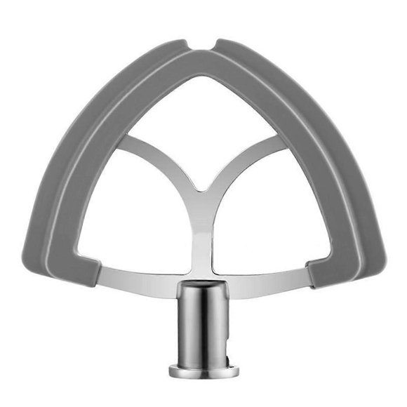 Edge Beater for 4.5-5 Quart Tilt- Stand Mixer Stainless Paddle Attachment with Silicone Edge