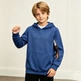 thumbnail image 2 of Gubotare Kids Hoodies for Boys Boy's Print Hoodie Long Sleeve Casual Hooded Sweatshirt Size 13-14 (Dark Blue,13-14 Years), 2 of 6