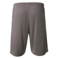 thumbnail image 3 of A4 Power Mesh Practice Short For Men in Graphite | N5378, 3 of 5