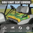 thumbnail image 3 of Whosucclay Dinosaur Clover Coin Breathable Golf Cart Seat Cover Anti-Slip for EZGO Yamaha Club Car Icon, Anti-Scratch Golf Cart Seat Protector, 3 of 7
