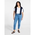 thumbnail image 2 of Terra & Sky Women's Plus Signature Denim Skinny Jeans with Control Panel, Sizes 16W-26W, 2 of 5