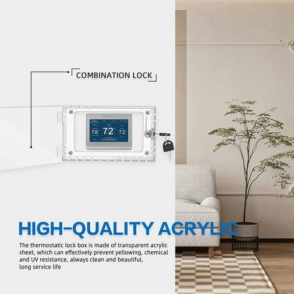 Fall Decor Thermostat Cover Large Thermostat Guard Thermostat Cover Box With Key Lock Thermostat Cover With Lock For Thermostats Thermostat Lock Box Universal