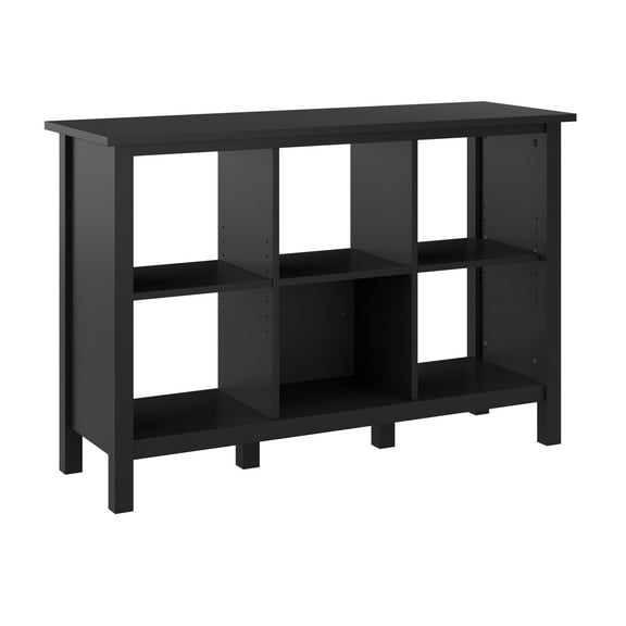 Broadview 6 Cube Organizer in Classic Black - Engineered Wood