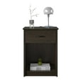 Mainstays 1 Drawer Nightstand with Power, Espresso
