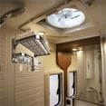 thumbnail image 4 of 2-story RV Foldable Towel Rack For Wall Storage, Saves Space In Campers. 90° Folding Design Organizes RV Accessories Efficiently ,Easy to Use, 4 of 7