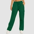 thumbnail image 4 of CHUMUD Womens Cargo Sweatpants Straight Leg Drawstring High Waisted Baggy Sweat Pants Fall Joggers with Pockets, 4 of 7