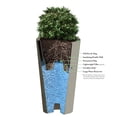 thumbnail image 5 of Algreen Crete 30" Self-Watering Planter, Tall, Black Resin, 5 of 7