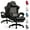 PU-(Standard-with Speakers)-Black & Orange Stitch, variant on GTPLAYER Gaming Chair with Speakers, Video Game Chairs with Footrest, PC Gamer Chairs for Adults - Padded High Back Ergonomic Reclining Silla Gamer, Linkage Armrest, Ace Pro, Black & Orange Stitch