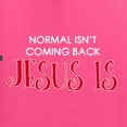 thumbnail image 2 of Normal Isnâ€™t Coming Back Jesus Is Inspirational/Christian Unisex Graphic Hoodie Sweatshirt, Neon Pink, Large, 2 of 5