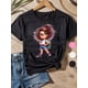 thumbnail image 1 of Girls Cotton T-Shirt Back to School Girl 1pc Girl Cotton Short Sleeve T-Shirt White Pink Black Spring and Summer essential Soft Breathable Loose Version Neck Boy Girl Holiday First Day Gift, 1 of 5
