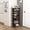 Black, variant on BarefHaven 8-Tier Vertical Shoe Rack, Space-Saving Corner Shoe Organizer for 14 Pairs, Narrow Shoe Storage for Entryway, Front Door, or Closet