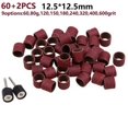 thumbnail image 3 of 60pcs 12,5mm * 12.5mm 60- 600grit Bandes de Ponçage + 2pcs 1/2" Mandrin en Caoutchouc, 3 of 6