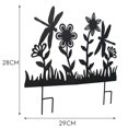 thumbnail image 2 of Estaca De Silueta De Jardín, Decoración De Patio De Hierro Forjado, Arte De Metal, Césped, Decoración Para El Hogar Al Aire Libre Kearding HA036276-00, 2 of 6