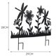 thumbnail image 2 of Estaca De Silueta De Jardín, Decoración De Patio De Hierro Forjado, Arte De Metal, Césped, Decoración Para El Hogar Al Aire Libre Minnieouse HA036276-00, 2 of 6