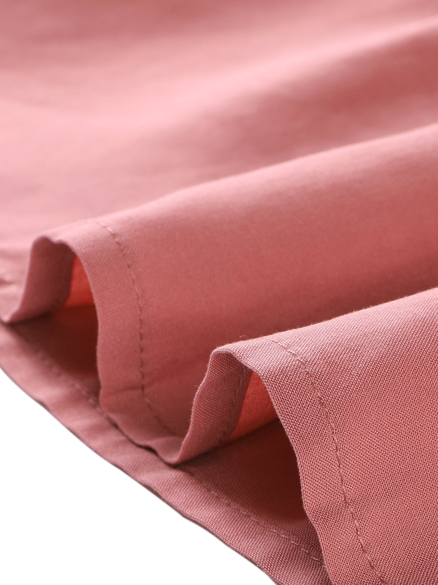 DARING DIVA Women's Flare Tiered Pleated Solid Elastic Waist A-Line Skirt M Dark Rose Pink