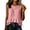 Pink, variant on TGSLY Linen Sleeveless Tank Tops for Women Lightweight Soft Crew Neck Tiered Double Ruffle Hem Blouses Loose Fit Casual Solid Color Vest XXL