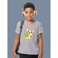 thumbnail image 2 of Corgi W Kawaii Cactus T-Shirt Juniors -Image by Shutterstock,  Medium, 2 of 4