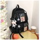thumbnail image 2 of Mochila Kawaii con pines MBVBN Escolar Bonita Estética negra accesorios, 2 of 3