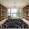 thumbnail image 2 of ODIKA 3'x5' Machine Washable Non-Slip Area Rug, Geometric Gray High Traffic Rug, Gray, 1102028, 2 of 7