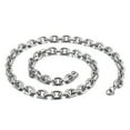 thumbnail image 1 of Infinique Creations - Stainless Steel Silver Cable Rolo Link Chain Bracelet Necklace Men Women 7"-38", 1 of 7