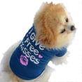 thumbnail image 6 of 1Pack Breathable Dog Shirt Summer Pet T-Shirt Lightweight Soft Puppy Clothes Comfortable Fashion Outfit For Small Medium Dogs Spring Summer Wear, Navy, M, 6 of 6