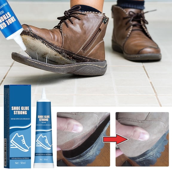 Boot Glue Sole Repair Waterproof, Featuring Precision Tip Applicator Bottle, Cyanoacrylate Glue & Polyurethane Glue, Strong Glue for Everything & Super Glue All Purpose, for