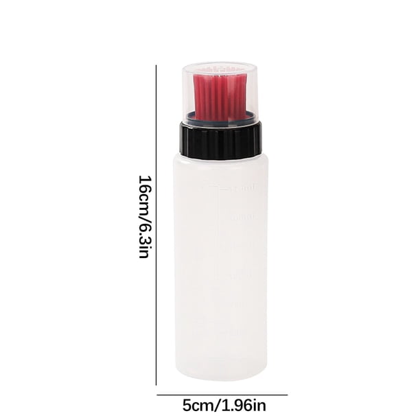 Dispensador de aceite de cocina,botella con brocha,brocha de silicona para untar con recipiente de aceite,botella de aceite de cocina de grado alimenticio para asar a la parrilla,hornear y hacer