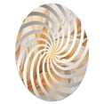 thumbnail image 2 of Designart "Whirling Leaves in Beige and Yellow II" Abstract Botanicals Vortex Round Wall Mirror - Abstract Oval Printed Decorative Mirror - Multiple Color Options, 2 of 5