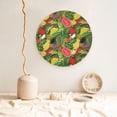 thumbnail image 5 of Yiaed Fruits Vegetables And Berries Print Bone China Decorative Plate Ceramic Dinner Plates Art Crafts with Display Stand-6in, 5 of 6