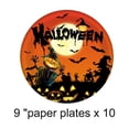 thumbnail image 4 of Vrorvz Halloween Party Tableware Set Disposable Paper Cup Tray Ghost Pumpkin Castle Design Easy Clean Spooky Decor for Festive Gatherings and Events 30pc Set, 4 of 5