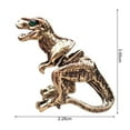 thumbnail image 6 of Hyasfey 1 Pair Dinosaur Earrings Dinosaur Figure Rhinestone Eye Good Detail Realistic Dinosaur Piercing Earrings Punk Style Cool Lady Earrings, 6 of 8