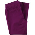 thumbnail image 2 of Alfani Womens Solid Slim Casual Pantalones recortados, Púrpura, 10 Alfani recortado, 2 of 2
