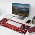 thumbnail image 4 of Red Spider Web Gaming Mouse Pad XL, Extended Stitched Edges Mousepad, Large Mouse Mat Desk Pad, Long Non-Slip Rubber Base Mice Pad（35.5x16 Inch）, 4 of 5