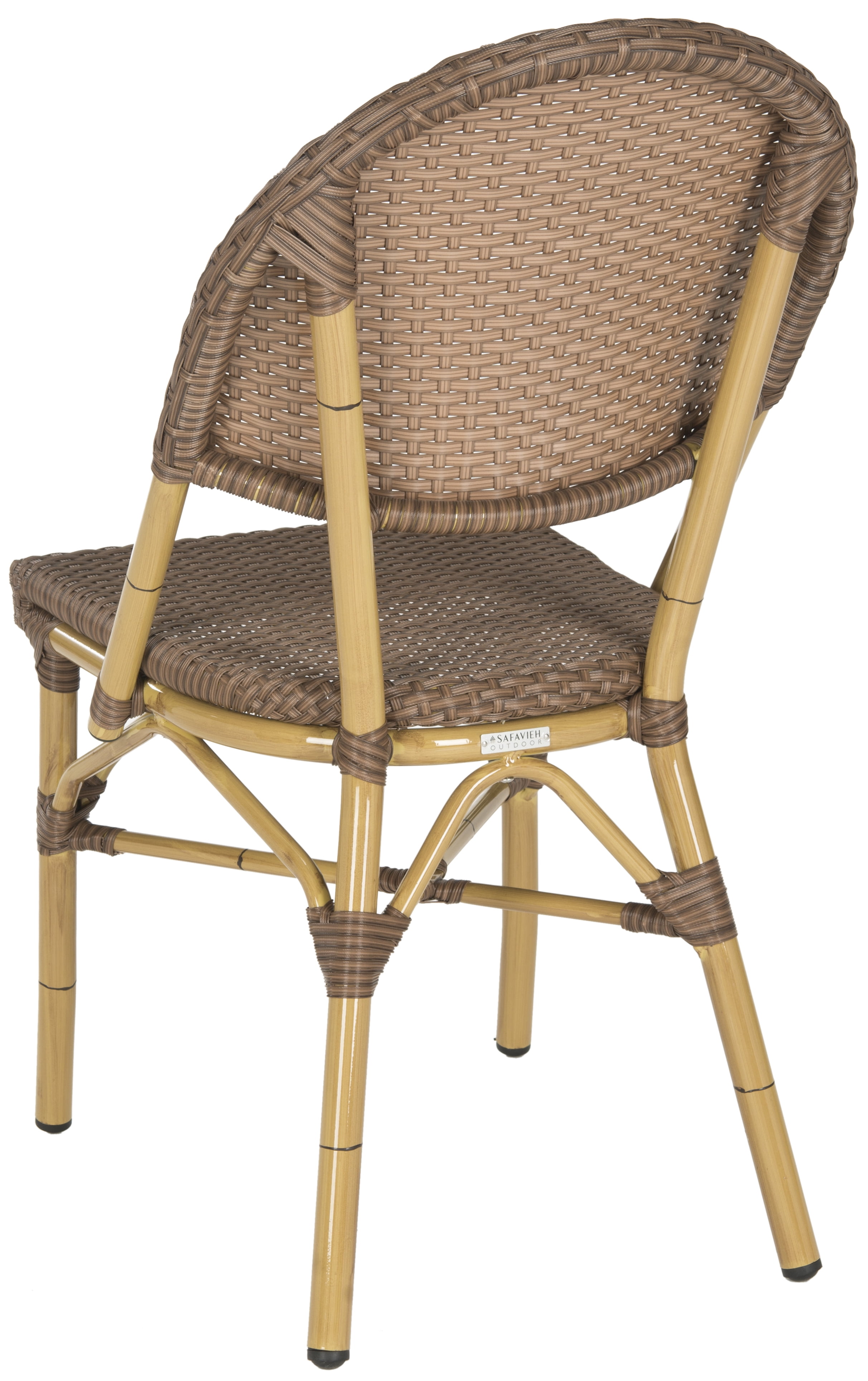 Safavieh Barrow Outdoor Patio Stacking Chair, Set of 2 - Brown