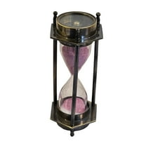 Antique Brass Sand Timers Hourglass Sand Clock Inspired Glass for Home