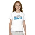 thumbnail image 3 of Lover Not Fighter Peace Love Friendly Crewneck T Shirts Boy Girl Teen Brisco Brands S, 3 of 5