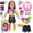 Colorful, variant on ZITA ELEMENT American 18 inch Doll Suitcase Travel Play Set 23Pcs - Including Clothes, Shoes, Backpack, Camera & other Accessories