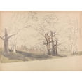 thumbnail image 2 of David Cox 14x11 Black Ornate Wood Framed Double Matted Museum Art Print Titled: Knole, Kent (1840s), 2 of 5