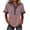 Light pink #036, variant on Womens Denim Patchwork Office Shirts Collared Buttons Decor Summer Tops Splicing V Neck Casual T-Shirt Black XL
