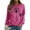 Hot Pink, variant on Xdegoge Graphic Sweatshirts for Women Vintage Dandelion Pullover Tops Oversized Long Sleeve Crewneck Sweatshirt Casual Fall Fashion Outfits 2025