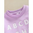 thumbnail image 6 of Arvbitana Toddler Baby Girls Valentine's Day Sweatshirt Letter Print Long Sleeve Pullover Spring Autumn Shirt Clothes 12M-5T, 6 of 8