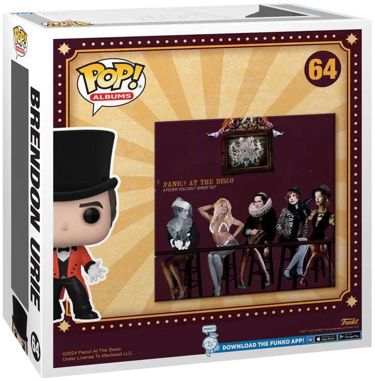 Funko POP! Brendon Urie (Demon) • Panic! At The Disco Sammelfigur • Ca. 9,5 Cm • Offizielles Merchandise • Für Fans & Sammler