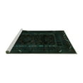 thumbnail image 2 of Ahgly Company Machine Washable Indoor Rectangle Persian Turquoise Blue Traditional Area Rugs, 7' x 10', 2 of 4