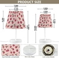 thumbnail image 4 of Yayeee Mini Table Lamp 10.8" Dimmable with Fabric Shade 3 Color Temperatures, Cherries Pattern, 4 of 7