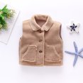 thumbnail image 2 of GiLiling Toddler Boys Girls Fleece Vest Kids Polar Fleece Zipper Jacket Sleevless Fall Winter Warm Outerwear with Pockets (Coffee, 3-4 Years), 2 of 8
