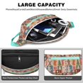 thumbnail image 4 of Fanny Pack Multicolor Christmas Icon Pattern Waist Pack Bag,Running Cross Bag,Waterproof Large Fanny Packs for Women Men for Travel Running Hiking Cycling, 4 of 6