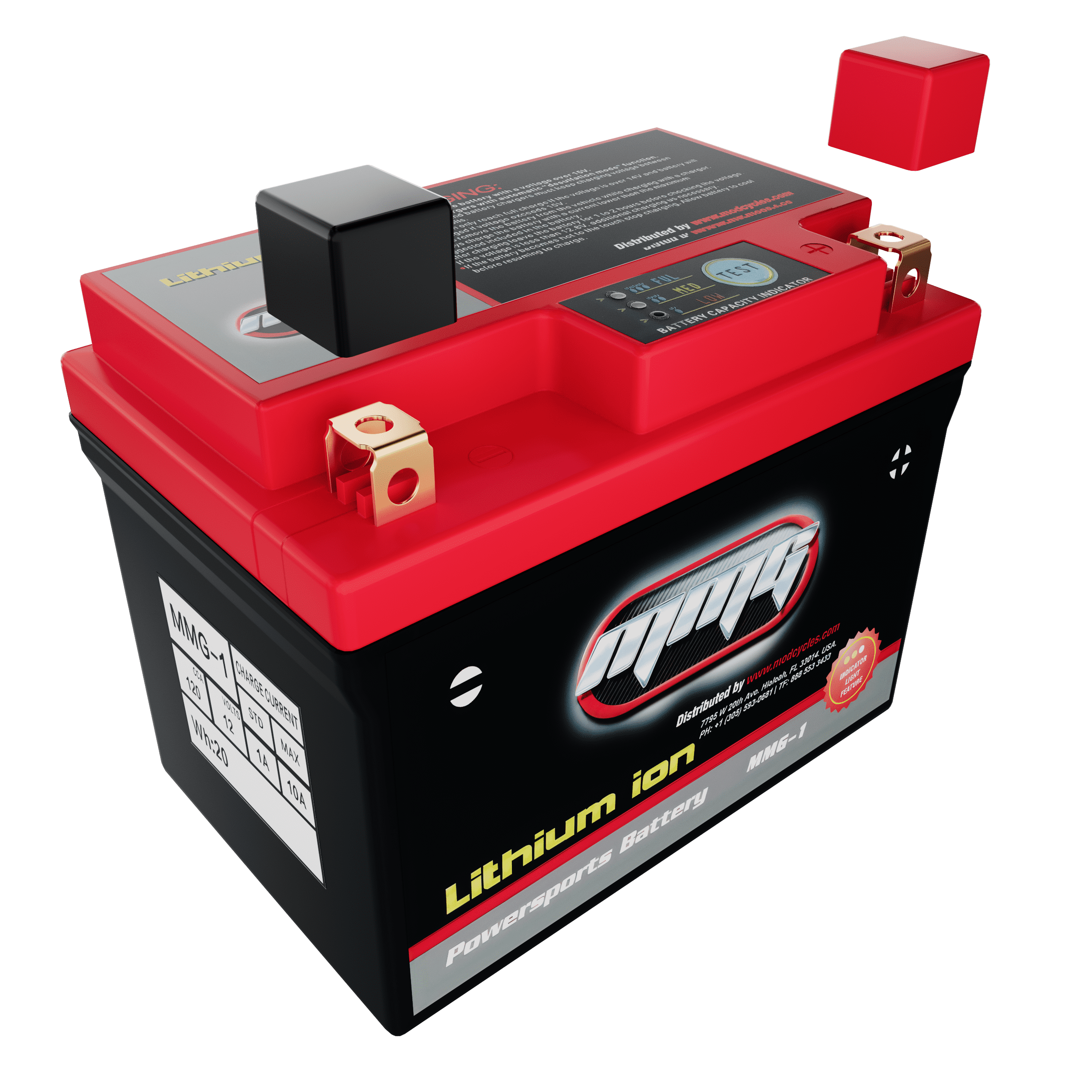 Batterie 12V/4Ah, YB 4L-B 121x71x93 mm batterie standard, pré
