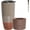 Gray, variant on Ceramic Travel Coffee Cup with Lid, 21 oz, Portable Coffee Mug for  Cup Holder, Microwave and Dishwasher Safe, Reactive  (White)